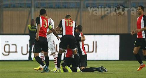 خاص.. الشرطة العسكرية تفض اشتباك بين صحفيين ولاعبي الجيش عقب مباراة الزمالك